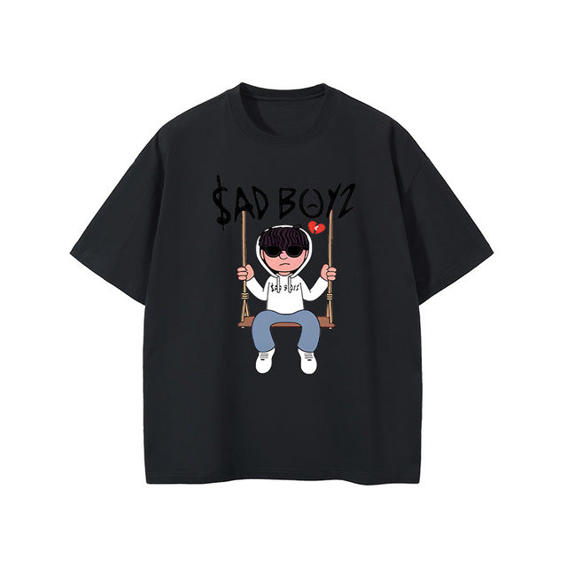 SAD BOYZ Letter Printed T Shirt Men T Shirts