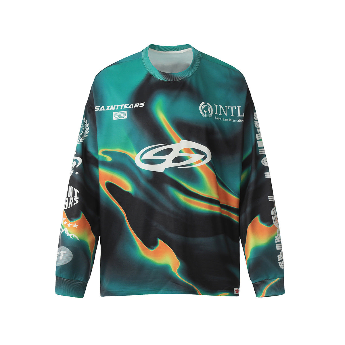 Men Long Sleeve Shirt Saint Michael Loose Long Sleeve Shirt