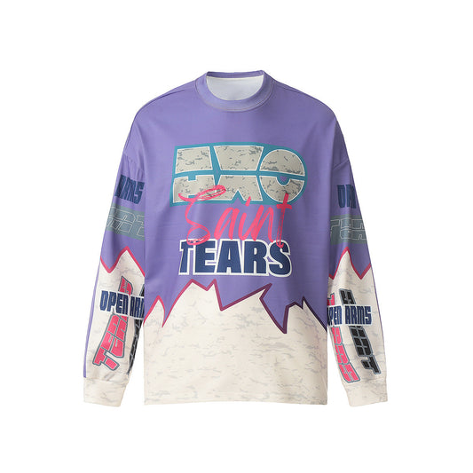 Men Long Sleeve Shirt Saint Michael Loose Long Sleeve Shirt