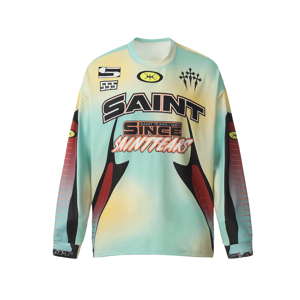 Men Long Sleeve Shirt Saint Michael Loose Long Sleeve Shirt
