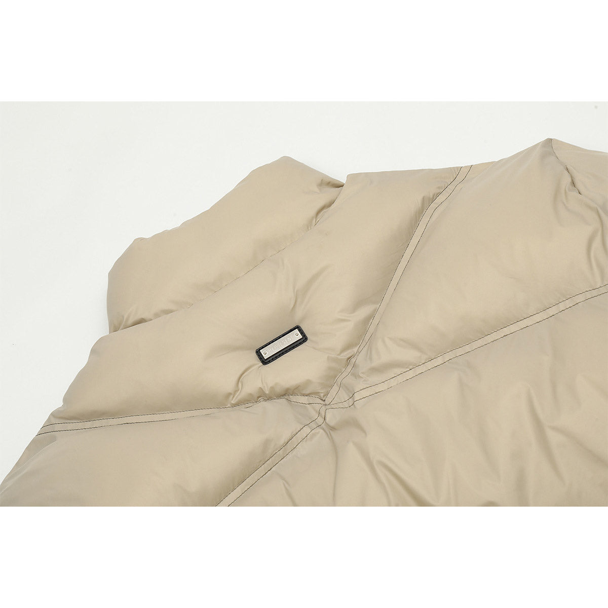 Unisex Coat Represents Stand-Up Collar Simple Coat